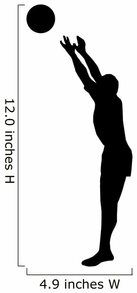 Volley Ball Silhouette Wall Decal