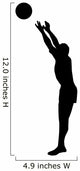Volley Ball Silhouette Wall Decal