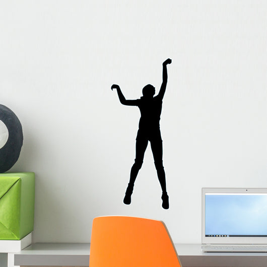Volley Ball Silhouette Wall Decal