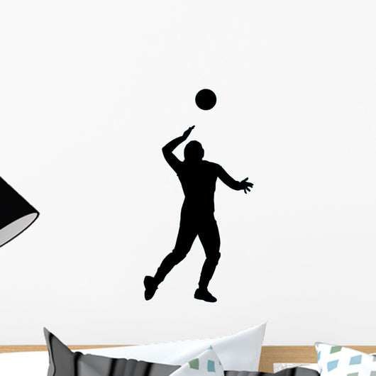Volley Ball Silhouette Wall Decal