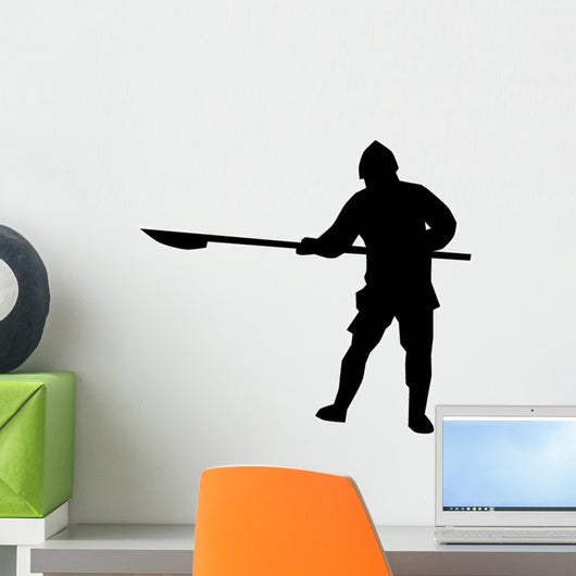 Historical Warrior Silhouette Wall Decal