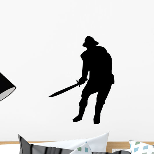 Historical Warrior Silhouette Wall Decal