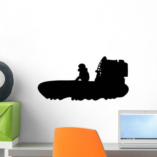 Bayou Air Boat Silhouette Wall Decal