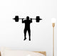Weight Lifting Silhouette Wall Decal