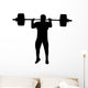 Weight Lifting Silhouette Wall Decal