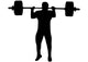 Weight Lifting Silhouette Wall Decal