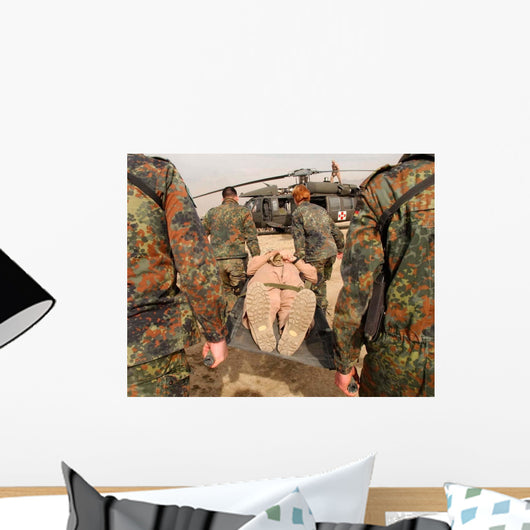 German Army Members Practice Wall Decal