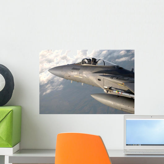 F-15 Eagle Patrols Sky Wall Decal