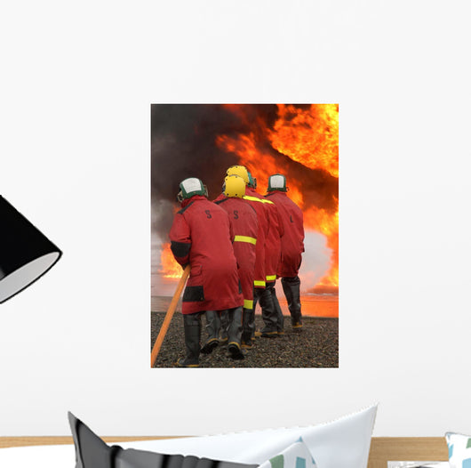 Flight Deck Fire Party Wall Decal