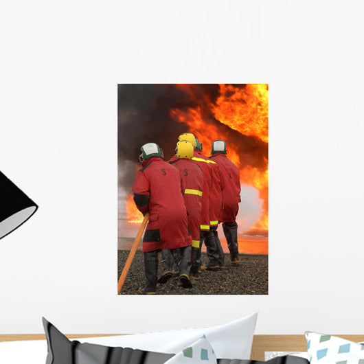 Flight Deck Fire Party Wall Decal