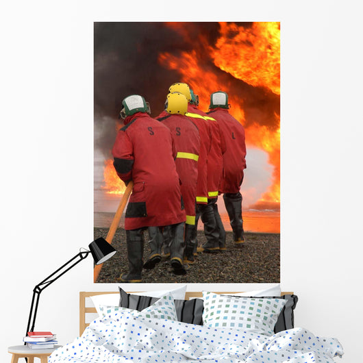 Flight Deck Fire Party Wall Decal