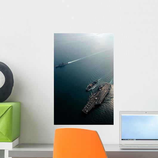 Usns Saturn Conducts Vertical Wall Decal