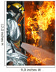 Firefighter Extinguishes Simulated Structural Wall Decal