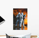 Firefighter Fights Fire during Wall Decal