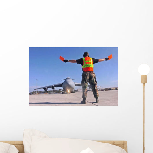 Crew Chief Marshals C-5 Wall Decal