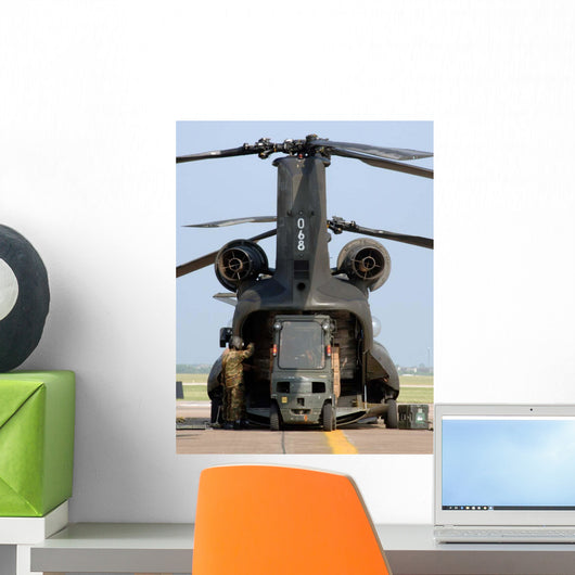 Loading Relief Supplies into Wall Decal