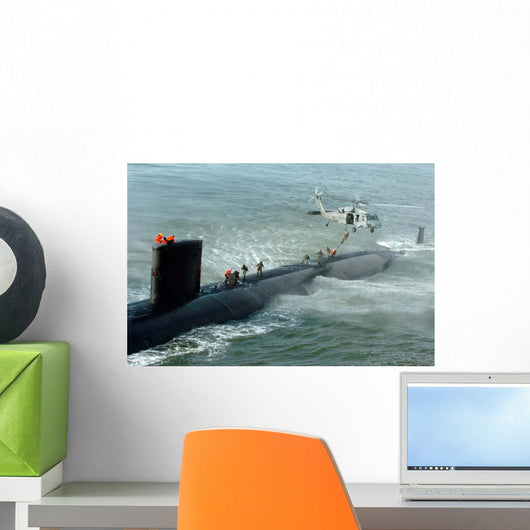 Soldiers Perform Fast-roping Exercise Wall Decal