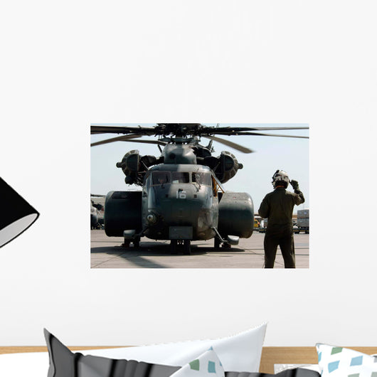 Air Crewman Gives Engine Wall Decal