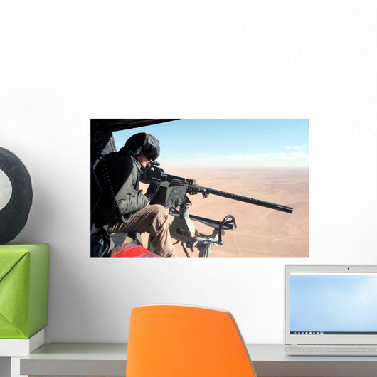Us Marine Checks out Wall Decal