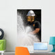 Airman Tests Water Pump Wall Decal
