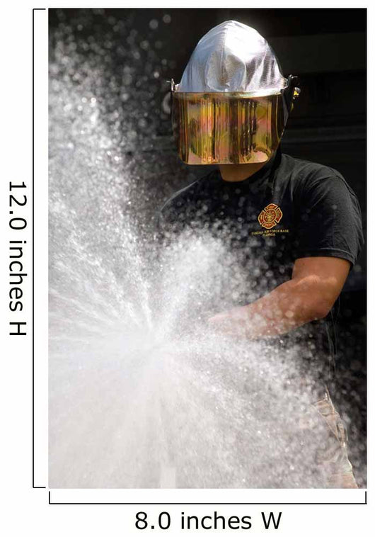 Airman Tests Water Pump Wall Decal