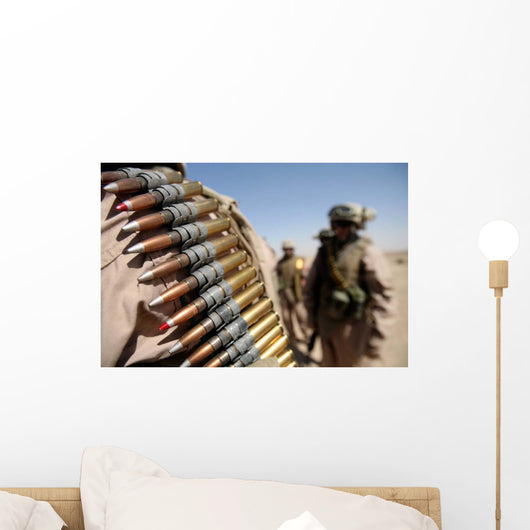 Belts 50-caliber Ammunition Hang Wall Decal