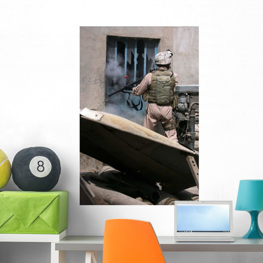 Military Policeman Uses Breaching Wall Decal