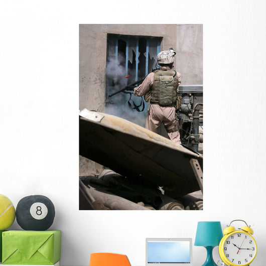 Military Policeman Uses Breaching Wall Decal
