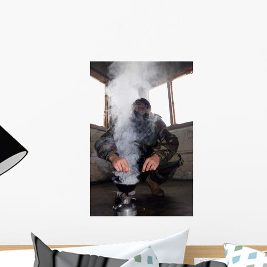 Marine Fills Gas Chamber Wall Decal