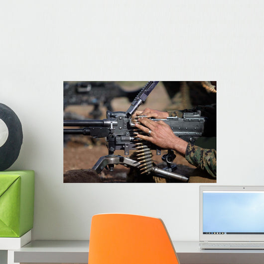 Marine Loads M-240g Machine Wall Decal