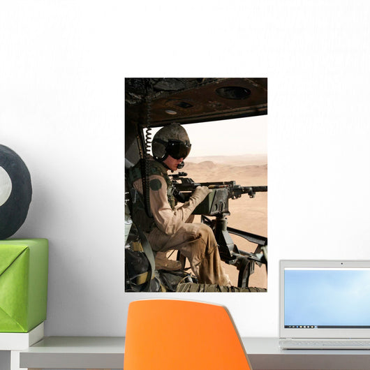 Uh-1n Huey Crew Chief Wall Decal