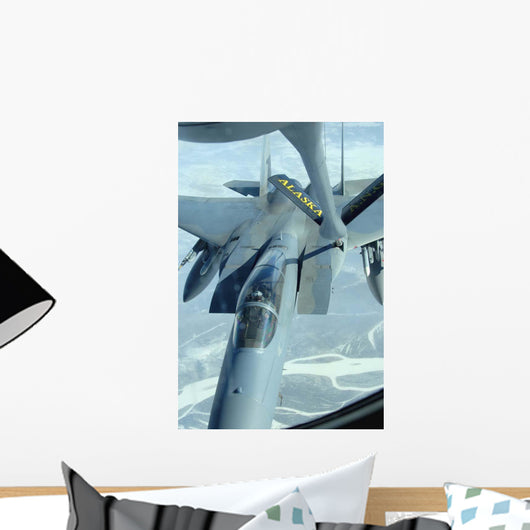 F-15 Eagle Receives Fuel Wall Decal
