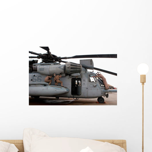 Us Marines Perform Preflight Wall Decal