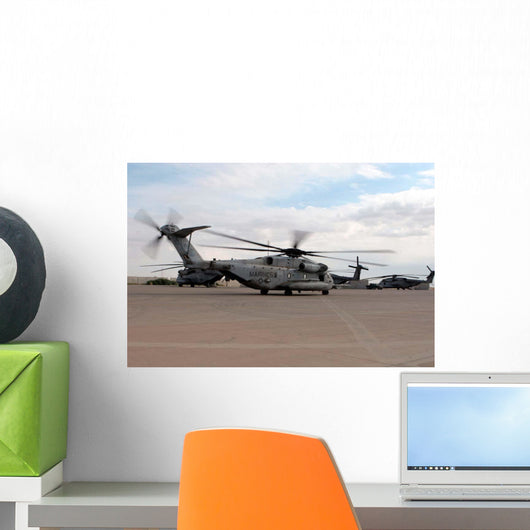 Ch-53e Super Stallion Helicopter Wall Decal Design 2