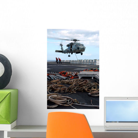 Hh-60h Seahawk Helicopter Prepares Wall Decal