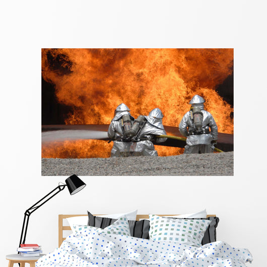 Firemen Neutralize Fire Wall Decal