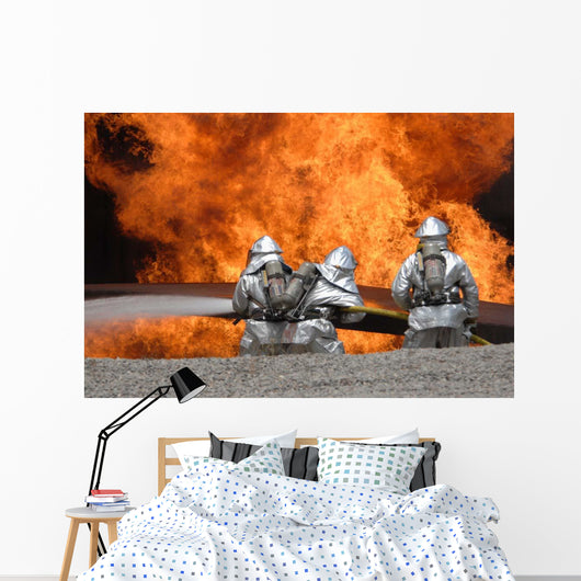 Firemen Neutralize Fire Wall Decal