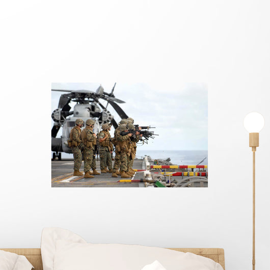 Marines Conduct Marksmanship Training Wall Decal
