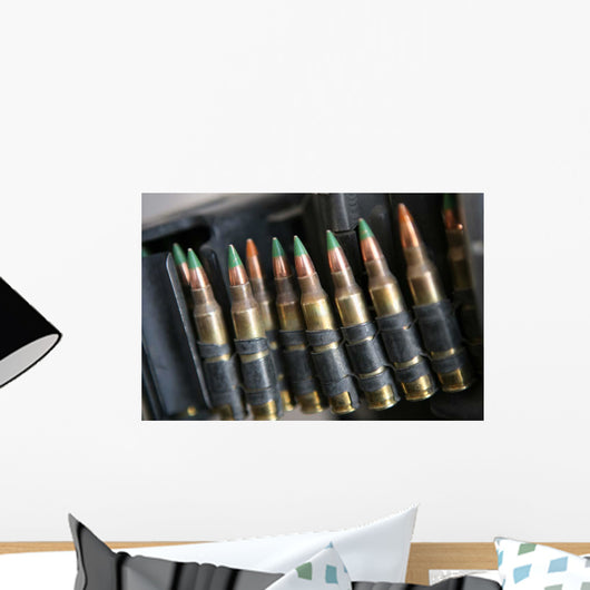 Belted Bullets for M-249 Wall Decal