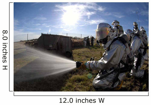 Firefighters Participate Fire Training Wall Decal