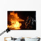 Firefighters Extinguish Simulated Battery Wall Decal