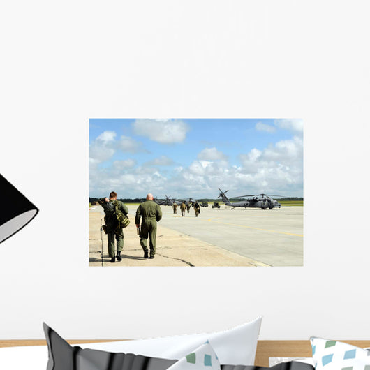 Aircrews Prepare to Depart Wall Decal