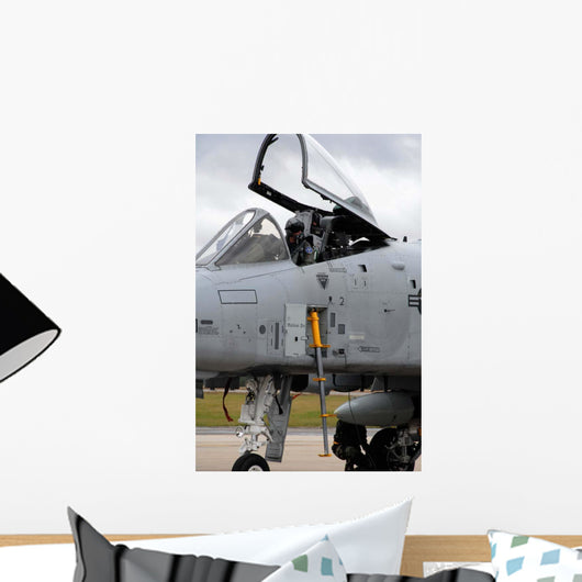 A-10 Pilot Prepares to Wall Decal