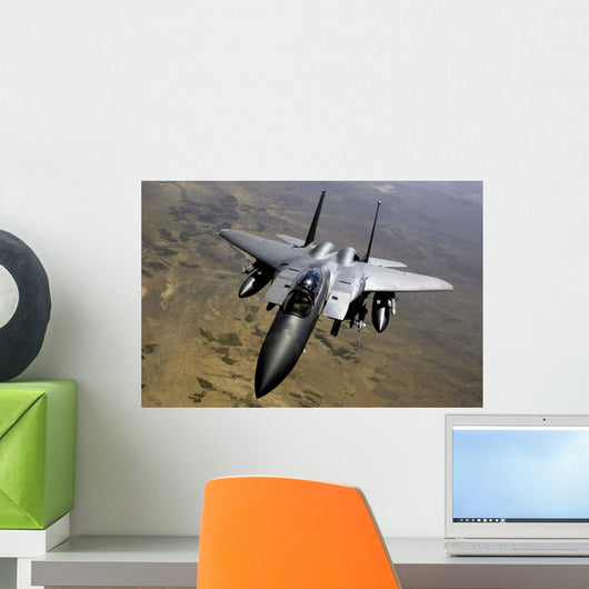 F-15e Strike Eagle Aircraft Wall Decal Design 2