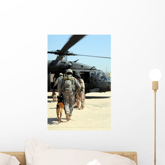 Military Working Dog Handlers Wall Decal