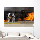 Firefighters Neutralize Live Fire Wall Decal