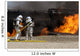 Firefighters Neutralize Live Fire Wall Decal