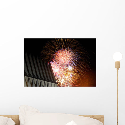 Fireworks Explode over Air Wall Decal Design 2