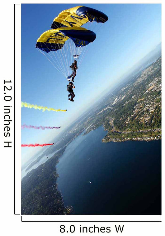 Members Us Navy Parachute Wall Decal Design 1