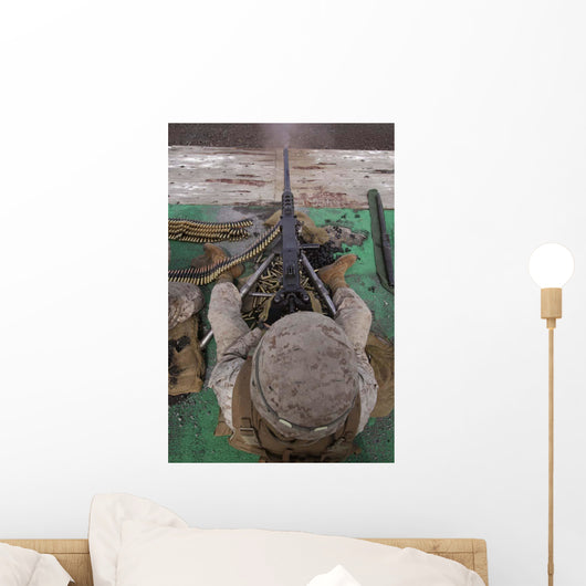 Us Marine Fires M2 Wall Decal